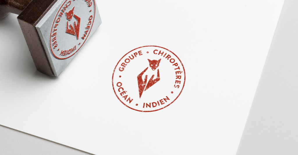 Groupe Chiropères Océan Indien, tampon stamp logo