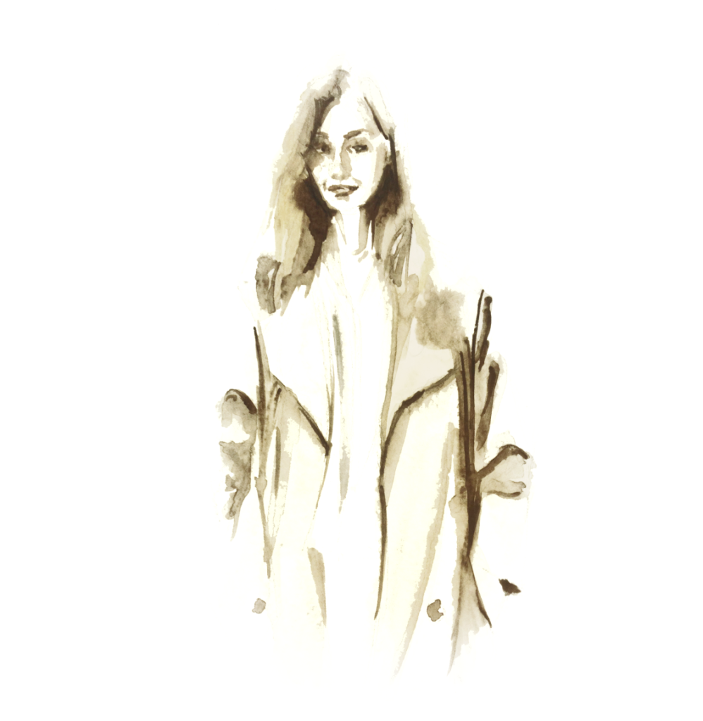 Ralph Lauren, aquarelle, fashion sketch